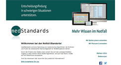 Desktop Screenshot of medstandards.ch